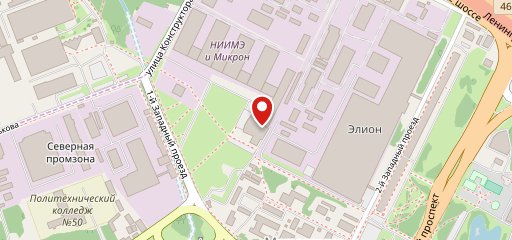 столовая Микрон на карте