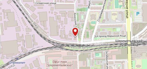 Столовая в Марьиной роще на карте