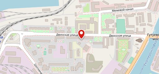 столовая на Двинской на карте
