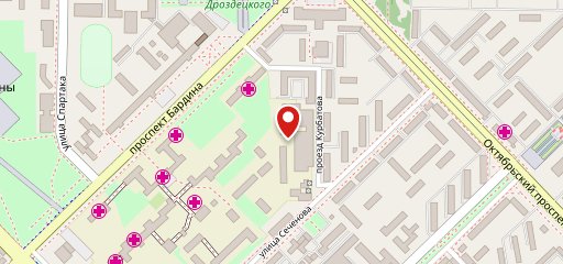 Столовая на Курбатова на карте