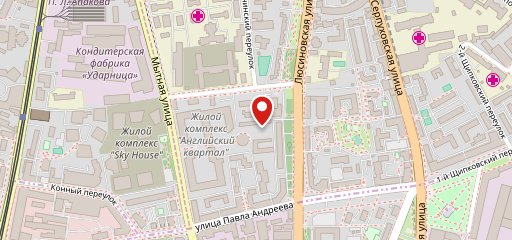 Столовая на Люсиновском на карте