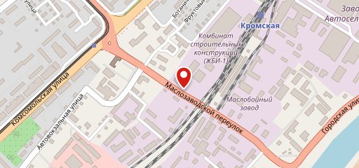 Столовая На Маслозаводском на карте