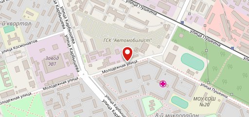 Столовая на Молодежной на карте