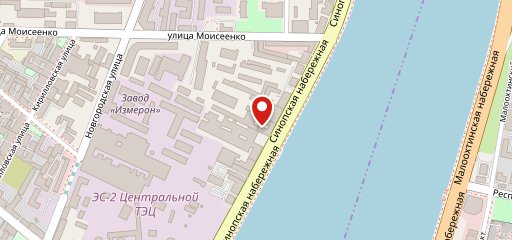 Столовая на Синопской на карте