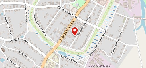 Столовая на Советской на карте