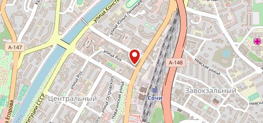 Столовая на ул. Роз на карте