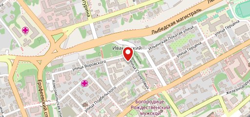Столовая на Воровского на карте