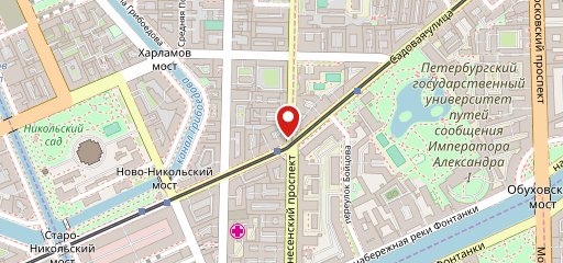 Столовая на Вознесенском на карте