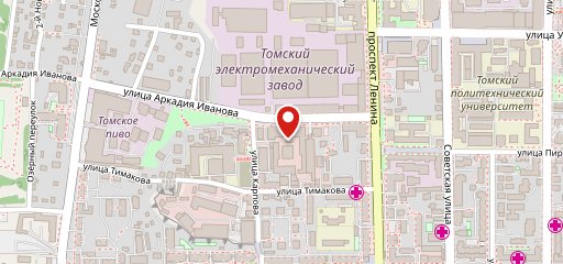 Столовая НИ ТПУ на карте
