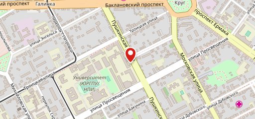 Столовая на карте