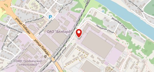 Столовая ОАО Белкард на карте