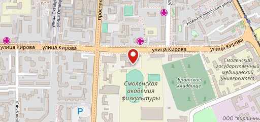 Олимпийская на карте