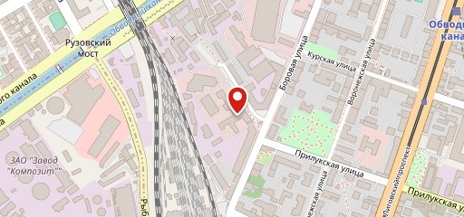Столовая поликлиники ОАО РЖД на карте