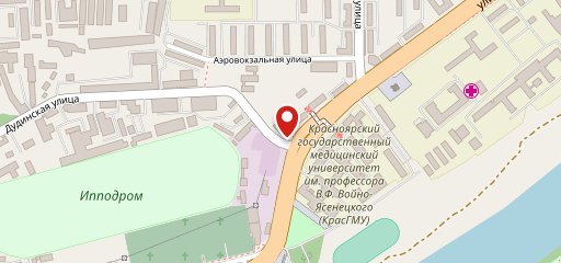 Столовая родина студента на карте