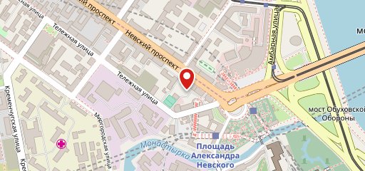 Кафе столовая на карте