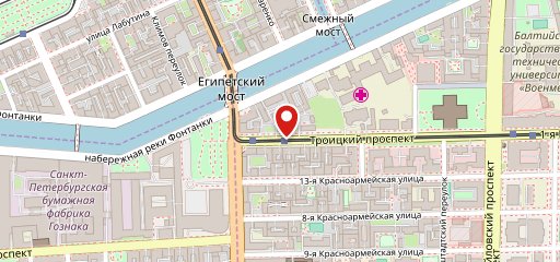 Столовая на карте