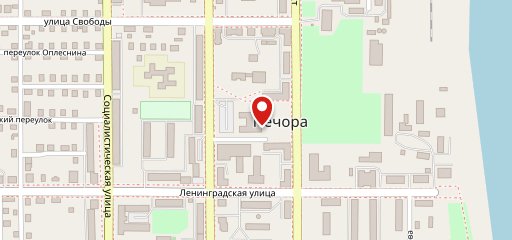 Север на веранде на карте