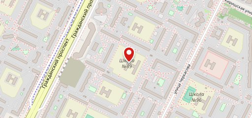 Столовая школы №89 на карте