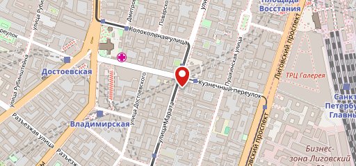 Столовая СПбГЭУ на карте
