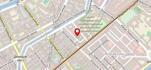 Столовая СПБГУЭФ на карте