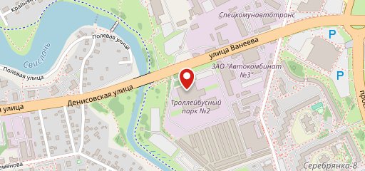 Транспортный парк № 2, столовая на карте