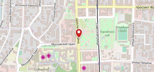 Столовая ТУСУР на карте