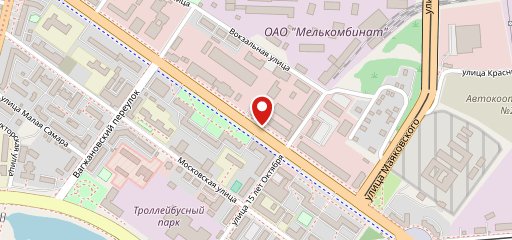 Столовая на карте