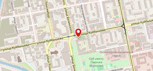 Столовая УрФУ на карте