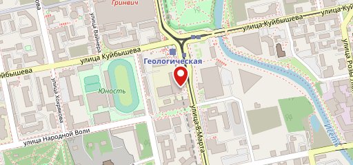 Столовая УрГЭУ на карте