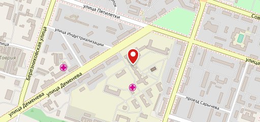 Столовая в Первой городской на карте