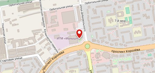 Столовая в здании Фабрики Малыш на карте