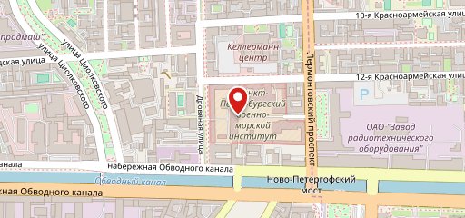 Столовая ВМИ им. Петра на карте