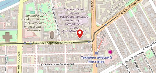Столовая Военмеха на карте
