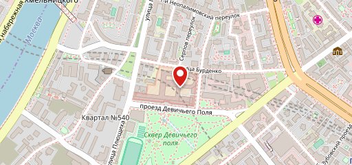 Столовая военной академии на карте