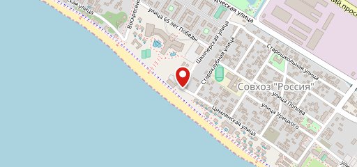 Столовая южный берег на карте