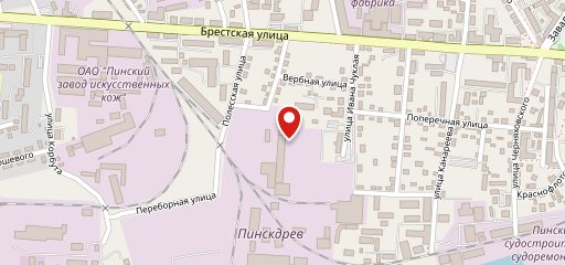 Столовая завода Пинскдрев на карте