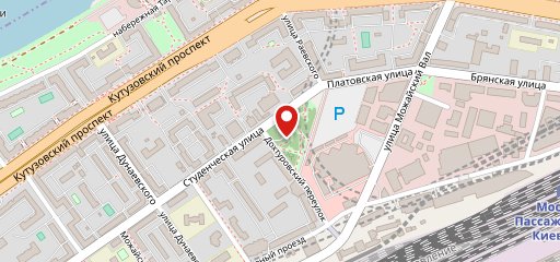 Столовая на карте