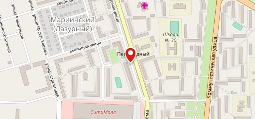 Str Пицца, Лазурная 13 на карте