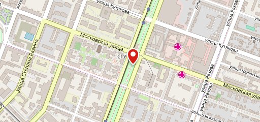 Street Food. Лампа на карте