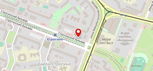 Строгинская гавань на карте