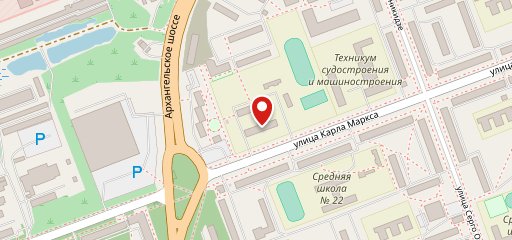 Студенческая Столовая, По Беломорье на карте