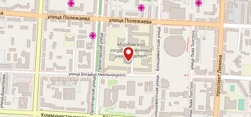 МГУ имени Н.П. Огарева, СКП Молодёжный на карте
