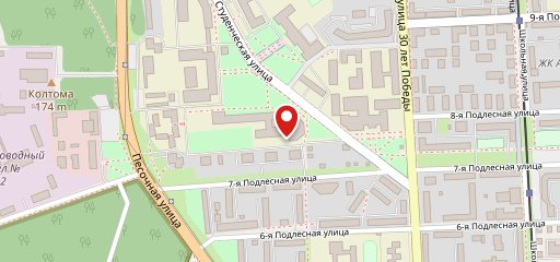 Студенческое на карте