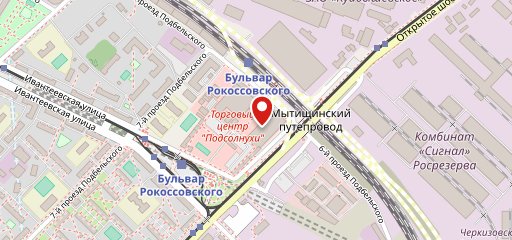 Subway на карте