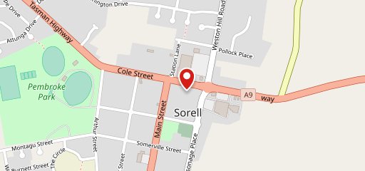 Subway Sorell на карте