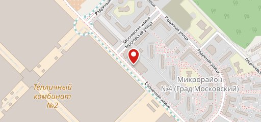 Солнечный на карте