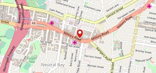Neutral Bay Surjit's Indian Restaurant на карте