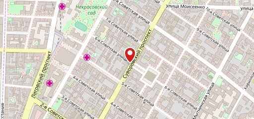 Суворовский на карте