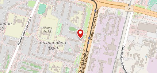 Сябрына на карте