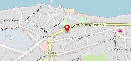 Тамань на карте